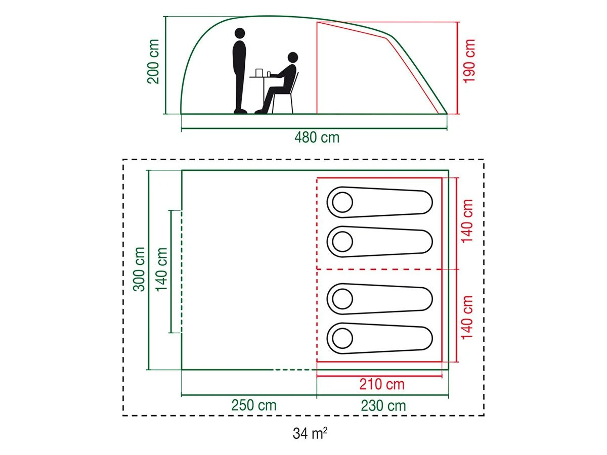 Coleman Vespucci 4 Tunneltent 5 Coleman Vespucci 4 Tunneltent - Afbeelding 3