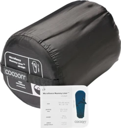 Cocoon Microcfleece Mummyliner, Dark Petrol, Left Lakenzak