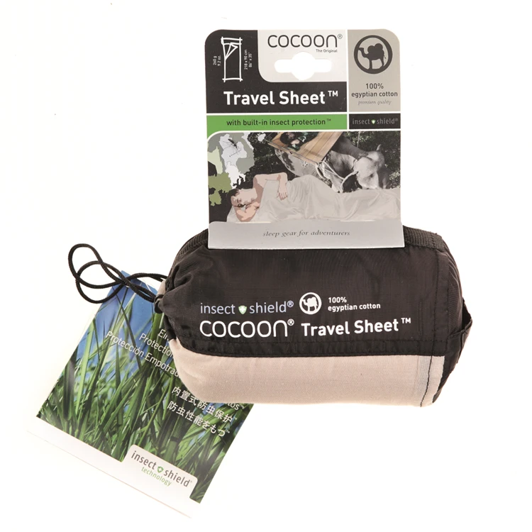 Cocoon Travel Sheet Insect Shield Egyptian Cotton Lakenzak 3 Cocoon Travel Sheet Insect Shield Egyptian Cotton Lakenzak