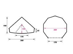 Obelink Sahara 300 Deluxe Bell Tent 7 Obelink Sahara 300 Deluxe Bell Tent -Campingwinkel sahara 300 plattegrond ecommerce 50b5 1