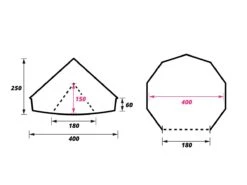 Obelink Sahara 400 Bell Tent -Campingwinkel sahara 400 plattegrond ecommerce 0787 5